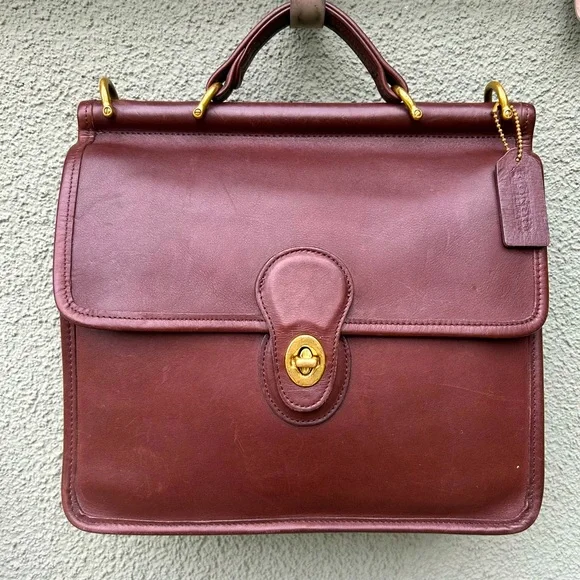 Coach Bags Vintage Coach Willis Bag Brown Leather Mini Carryall Poshmark